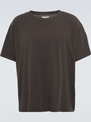 T-shirt di cotone Les Tien grigio