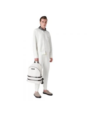 Spodnie sportowe Emporio Armani białe