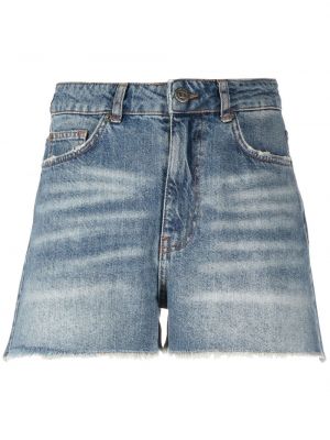 Pantaloni scurți din denim Twinset albastru