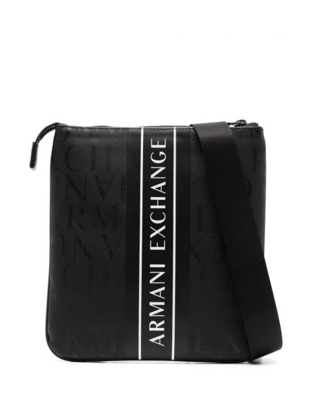 Τσάντα με σχέδιο Armani Exchange μαύρο