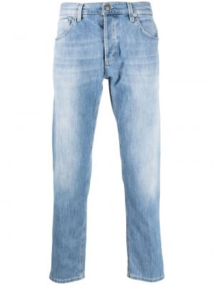 Straight leg jeans con stampa Dondup blu