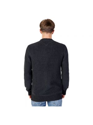 Dzianinowy sweter Tommy Jeans czarny