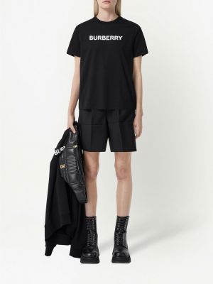 T-shirt à imprimé Burberry noir