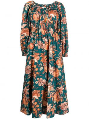 Dolga obleka s cvetličnim vzorcem s potiskom Ulla Johnson