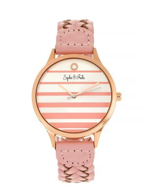 Кожаные часы Sophie And Freda розовые