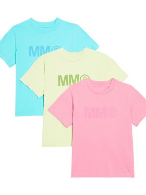 Jersey bomull t-skjorte for jenter Mm6 Maison Margiela Kids