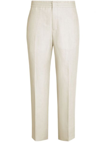 Pantalon en lin Zegna blanc