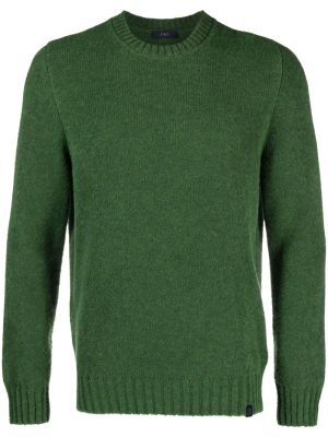 Sweat col rond col rond Fay vert