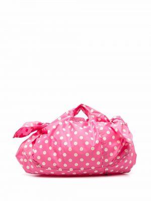 Trykt flekket shoppingbag for jenter Comme Des Garçons Girl rosa