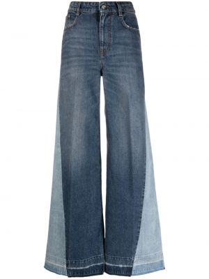 Jeans baggy con motivo a stelle Stella Mccartney blu