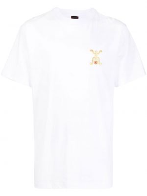 T-shirt med broderi Clot vit