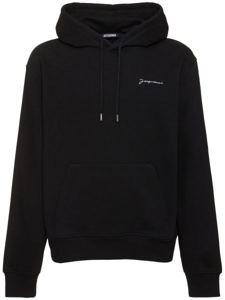 Hoodie i bomull Jacquemus svart