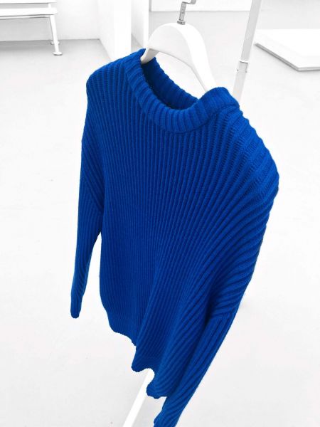 Пуловер оверсайз Megaman синий