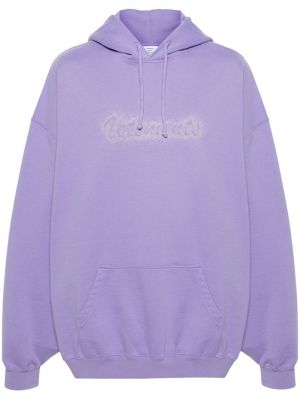 Jersey hoodie Vetements lila