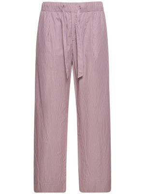 Spodnie plisowane Birkenstock Tekla fioletowe