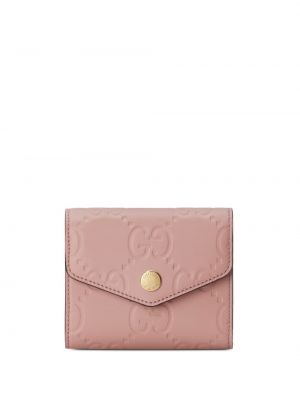 Δερμάτινος πορτοφόλι Gucci ροζ