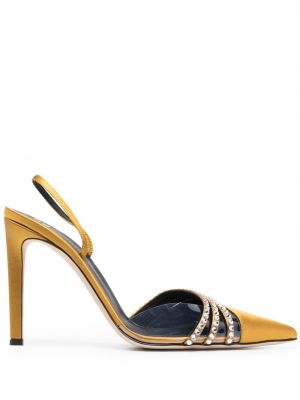 Krystaller mules Giuseppe Zanotti gul