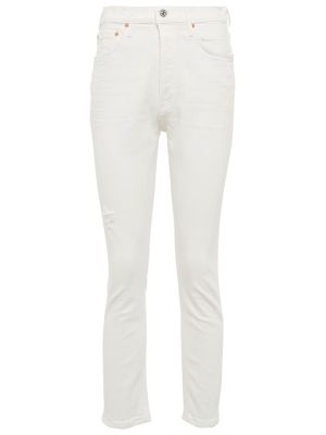 Jeans skinny taille haute slim Citizens Of Humanity blanc