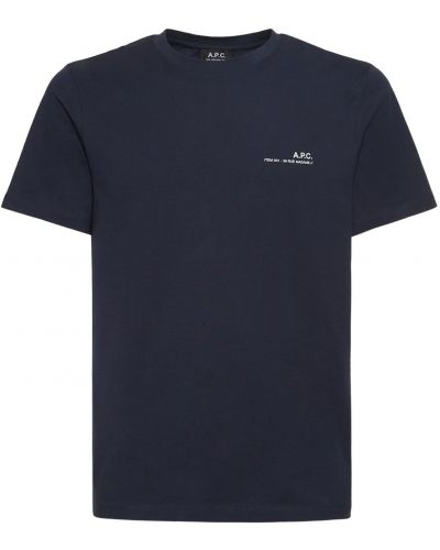 Camiseta de tela jersey A.p.c. azul