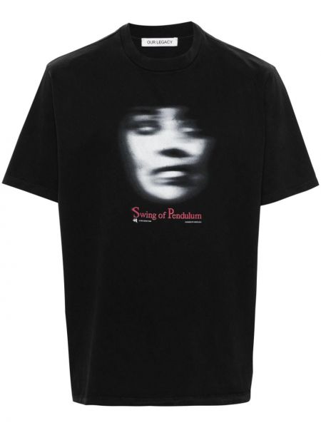 T-shirt en coton Our Legacy noir