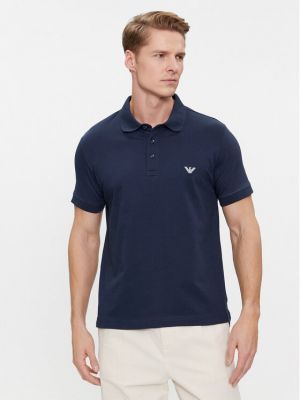 Polo marškinėliai Emporio Armani mėlyna
