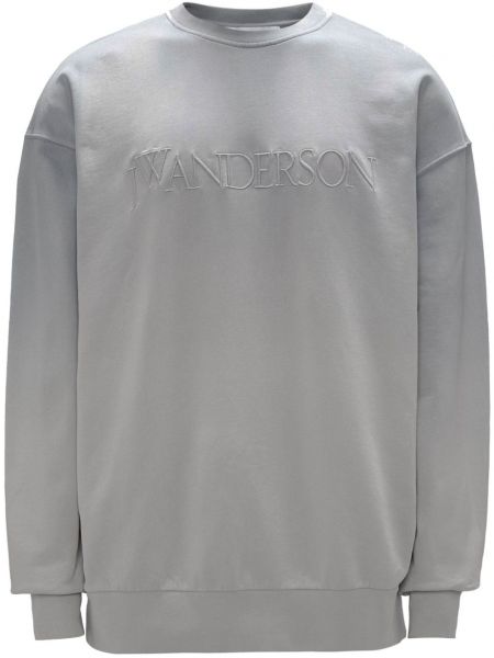 Dugi sweatshirt s vezom s prijelazom boje Jw Anderson siva