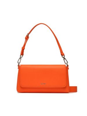Чанта за ръка Calvin Klein оранжево