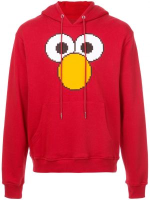 Hoodie con stampa Mostly Heard Rarely Seen 8-bit rosso