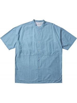 Рубашка с воротником стойка Nanamíca синяя