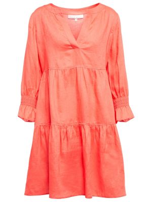 Mini vestido de lino Heidi Klein naranja