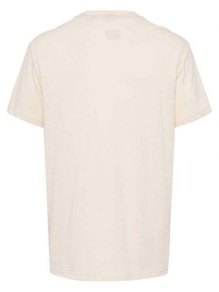 Kokvilnas t-krekls ar apdruku Hugo bēšs
