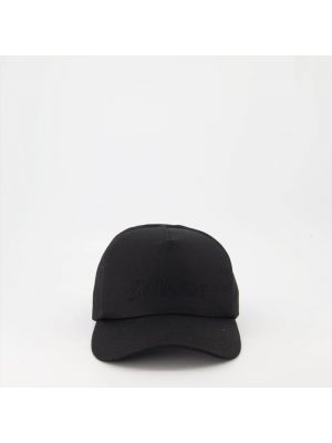 Gorra de algodón Saint Laurent negro