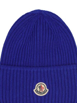 Kašmyro vilnonis kepurė Moncler mėlyna
