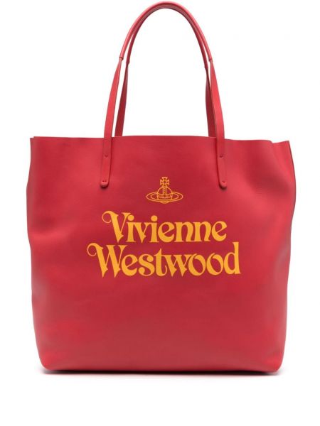 Τσάντα shopper με σχέδιο Vivienne Westwood κόκκινο