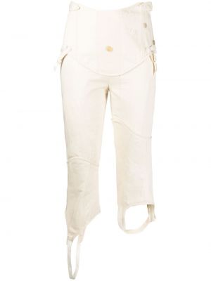 Укороченные брюки Acne Studios, белые