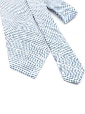 Lniany krawat żakardowy Brunello Cucinelli