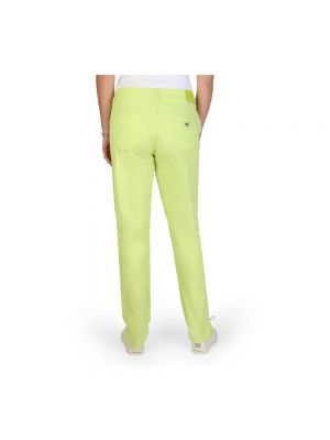 Spodnie slim fit Armani zielone