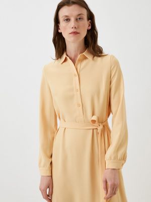 Платье-рубашка Vladi Collection желтое
