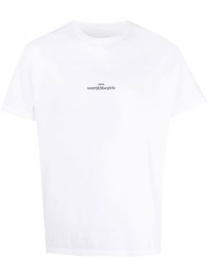 Тениска с принт Maison Margiela бяло