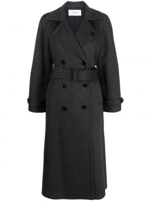 Vlněný kabát Lardini šedý