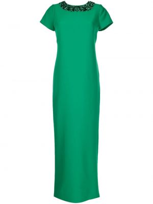 Sukienka koktajlowa z kryształkami Sachin & Babi zielona