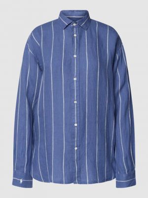 Bluzka w paski Polo Ralph Lauren niebieska