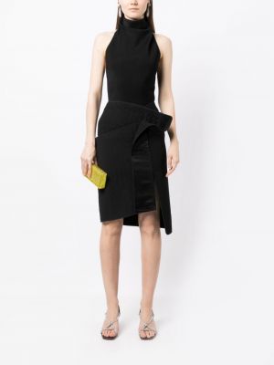 Asymetrické pouzdrová sukně Maticevski černé