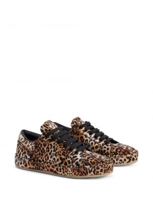 Sneaker mit print mit leopardenmuster Giuseppe Zanotti braun