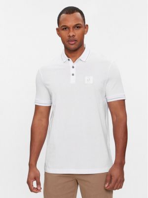 Polo marškinėliai Armani Exchange balta