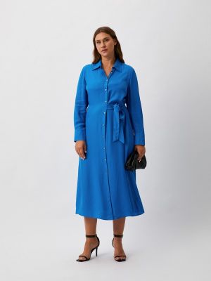 Платье-рубашка Elena Miro голубое