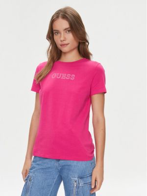 Marškinėliai Guess rožinė