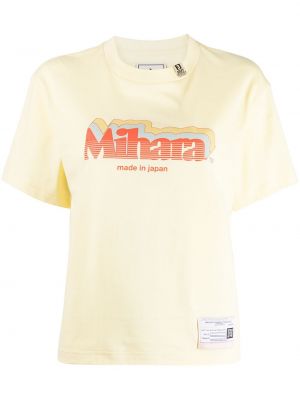 Тениска с принт Maison Mihara Yasuhiro жълто