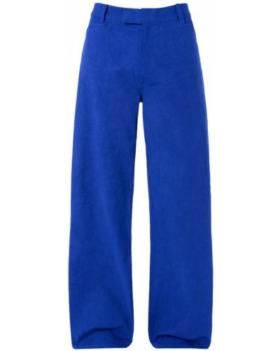 Pantaloni chino din bumbac cu croială lejeră Amiri albastru