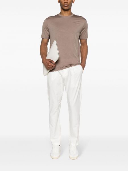 Plisované kalhoty Herno bílé
